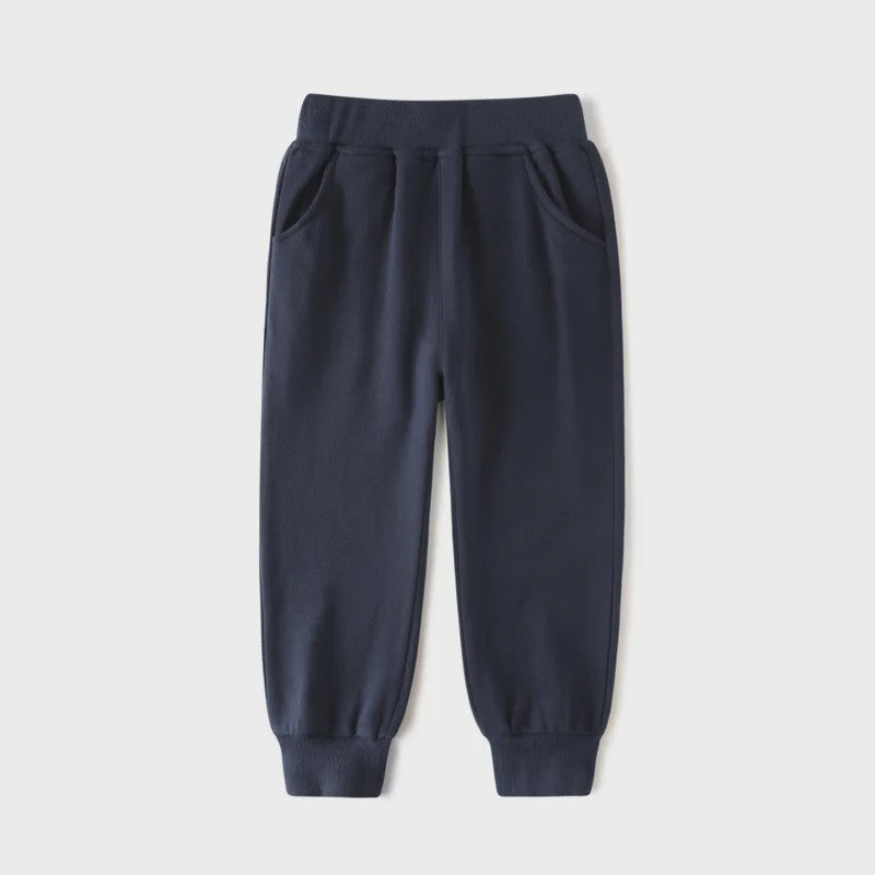 Kinder Joggingbroek met Elastische Taille en Zakken - Katoen