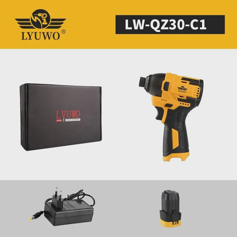 LYUWO 16.8V Accuboormachine - Krachtige Slagschroevendraaier met 140 Nm Koppel