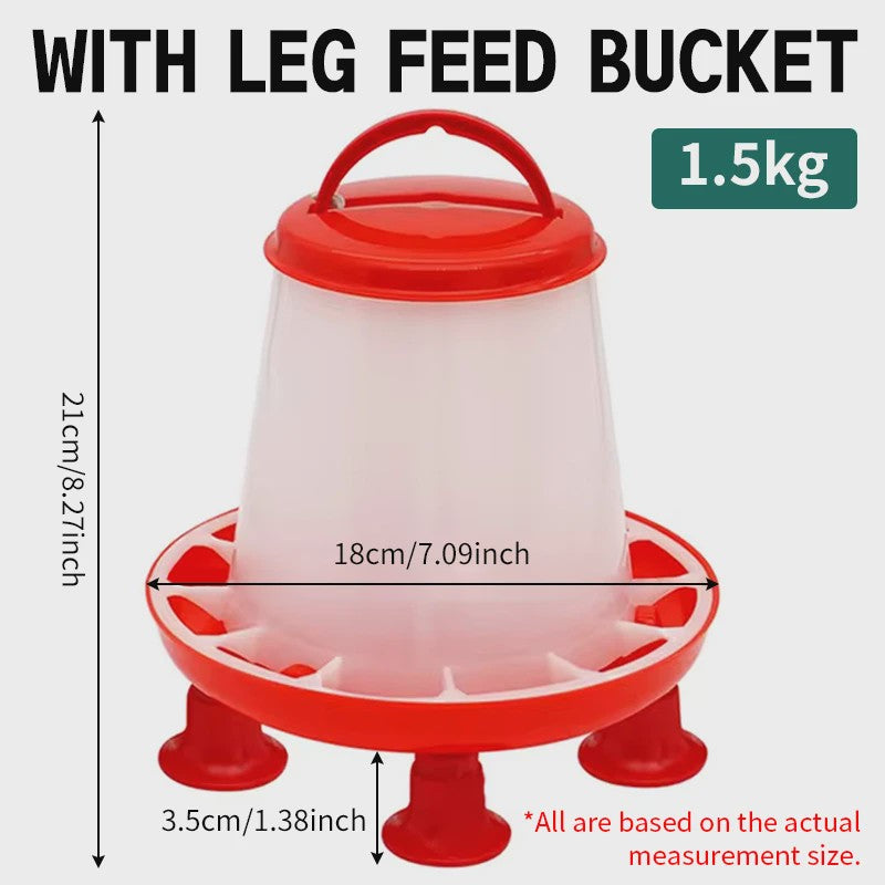 Automatische Kipvoerbak - Verschillende Maten (1.5-12kg) voor Pluimvee
