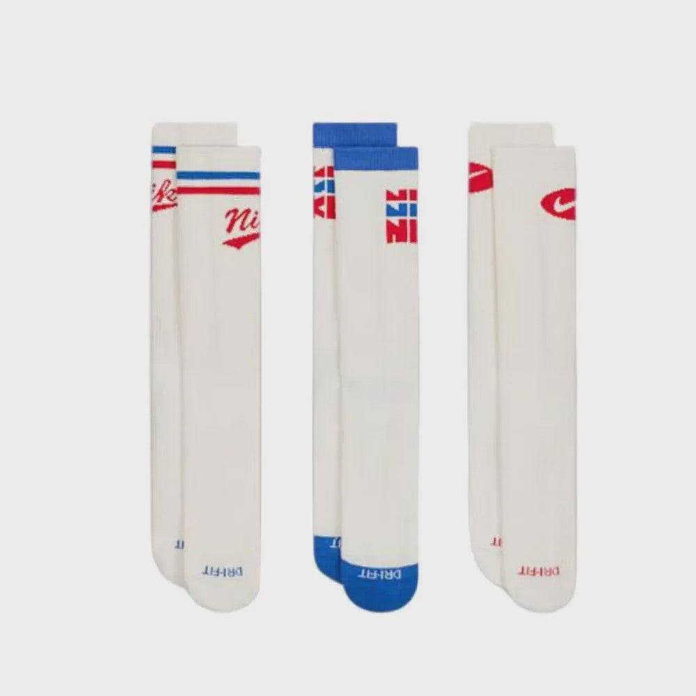 Nike Sportsokken Heren Dames 3-Pack - Duurzaam & Vochtafvoerend Katoen