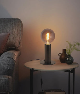 Vintage Zwarte Tafellamp E27 - Retro Sfeerlicht voor Slaapkamer & Woonkamer