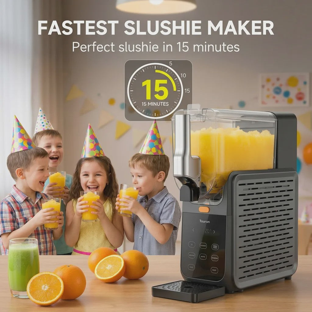 Professionele Slushie Maker met 2.8L Container - Snel Koelend & Zelfreinigend