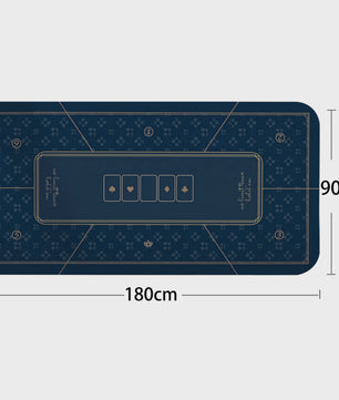 Professionele Poker Tafelmat - 120x60cm of 180x90cm - Rubber met Absorberende Pad