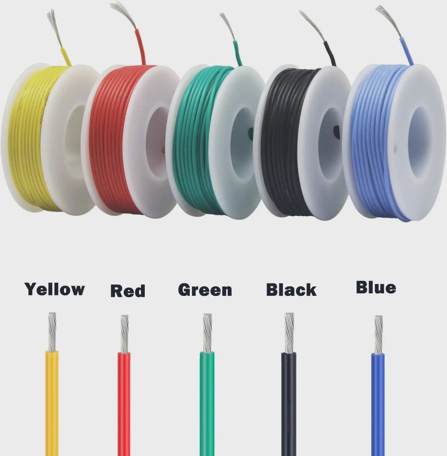 Siliconen Elektrische Draad Set (16-30AWG) - 5 Kleuren voor DIY Projecten