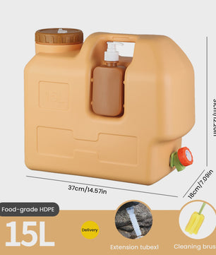 20L Draagbare Watercontainer met Kraan - Ideaal voor Camping, Vissen en Picknicks