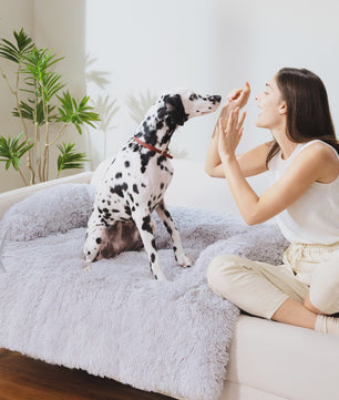 Luxe Fluffy Hondenkussen - Extra Zacht & Wasbaar Hondensofa voor Winterse Warmte