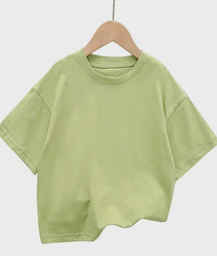 Zomer T-shirt Kinderen Korte Mouw Katoen - Trendy & Comfortabel voor Jongens & Meisjes (2-12 Jaar)