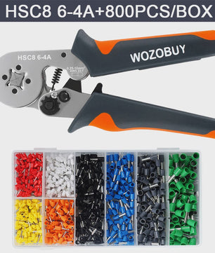 Professionele Krimptang Set voor Ferrules (0.25-10mm²) met Diverse Draadklemmen
