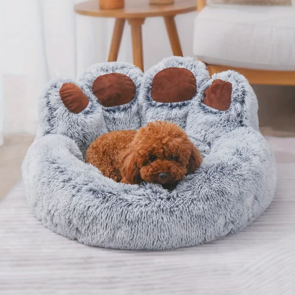 Luxe Hondenkussen en Kattenmand in Unieke Pootvorm - Super Zacht en Comfortabel voor Puppy's en Kleine Honden