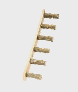 Houten Klimladder voor Vogels en Hamsters - Interactief Kooi Speelgoed