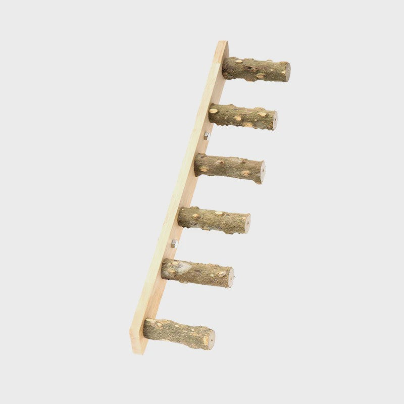 Houten Klimladder voor Vogels en Hamsters - Interactief Kooi Speelgoed