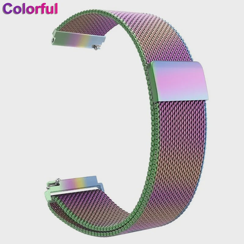 Milanese RVS Horlogeband 18mm 20mm 22mm voor Garmin Vivoactive Venu | Magnetische Sluiting