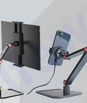 Verstelbare Metalen Standaard voor Tablet & Monitor (4-12.9 inch)
