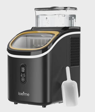 LOEFME Draagbare IJsmachine - 15kg/24u, Snel IJs Maken in 6-13 Minuten