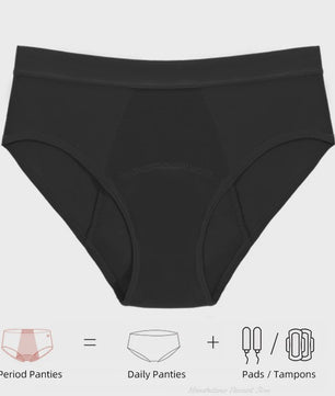 Dames Periode Bikini Broekje - 4 Laags Lekvrij en Absorberend