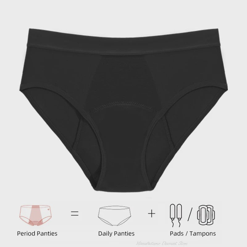 Dames Periode Bikini Broekje - 4 Laags Lekvrij en Absorberend