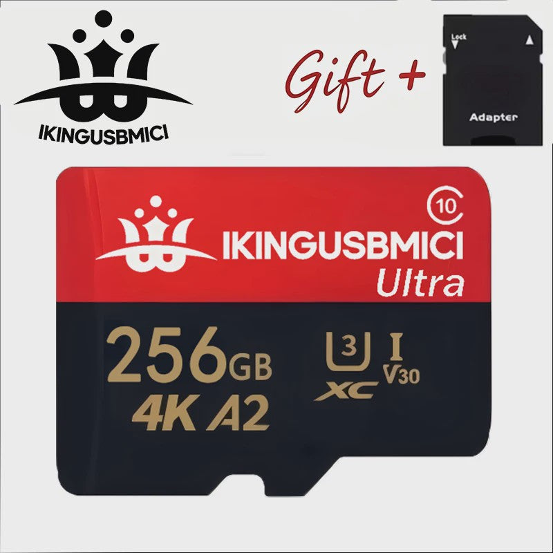 Snelle Micro SD Kaart (32GB-512GB) - U3, V30, A2 - Hoge Kwaliteit & Duurzaam