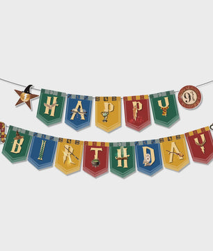 Harry Potter Verjaardagsfeest Decoratie Set - Banner, Cake Toppers & Ballonnen