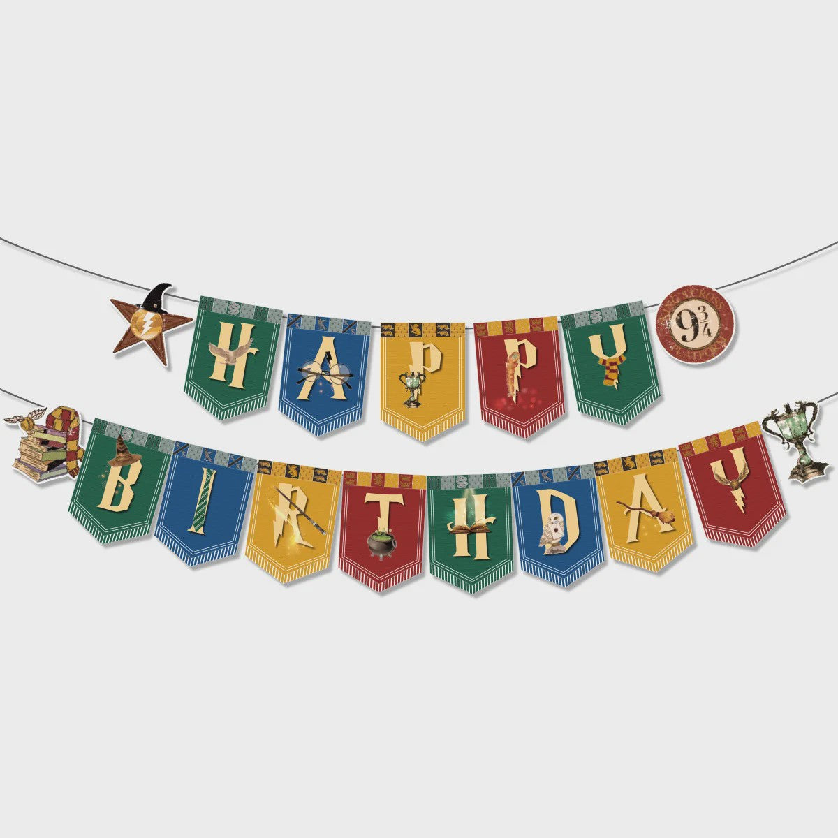 Harry Potter Verjaardagsfeest Decoratie Set - Banner, Cake Toppers & Ballonnen