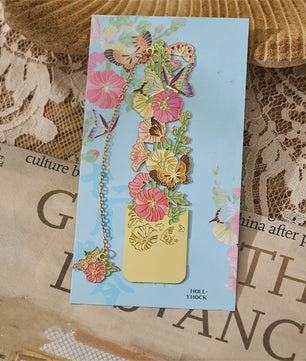 Luxe Metalen Bladwijzers - Retro Chinese Stijl met Bloemen & Vlinders