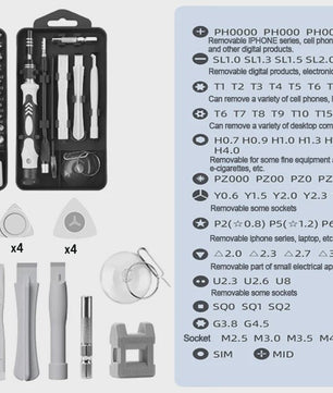117-delige Precisie Schroevendraaier Set - Magnetisch Gereedschap voor Elektronica Reparatie