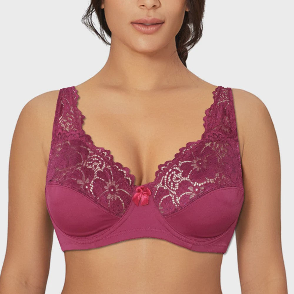 Luxe kanten bh met beugel voor dames - Plus size en sexy, verkrijgbaar in cupmaten B t/m F