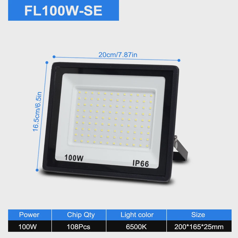 Krachtige LED Floodlight 50W-300W IP66 Waterdicht - Koel Wit 6500K