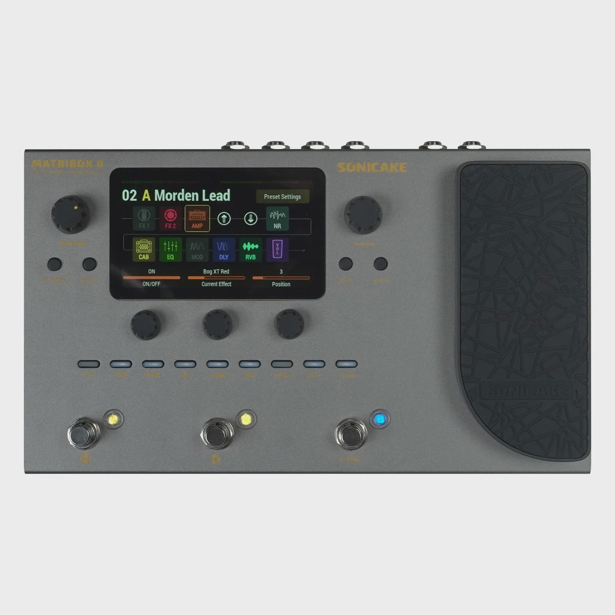 SONICAKE Matribox II Gitaar & Bass Multi-Effect Processor met Expression Pedal, FX Loop, USB