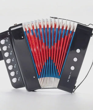 Mini Accordeon 10-Toetsen - Draagbaar Instrument voor Kinderen, Volwassenen & Beginners