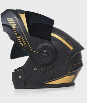 Modulaire Motorhelm met Dubbel Vizier - Flip-Up Full Face Helm voor Heren & Dames