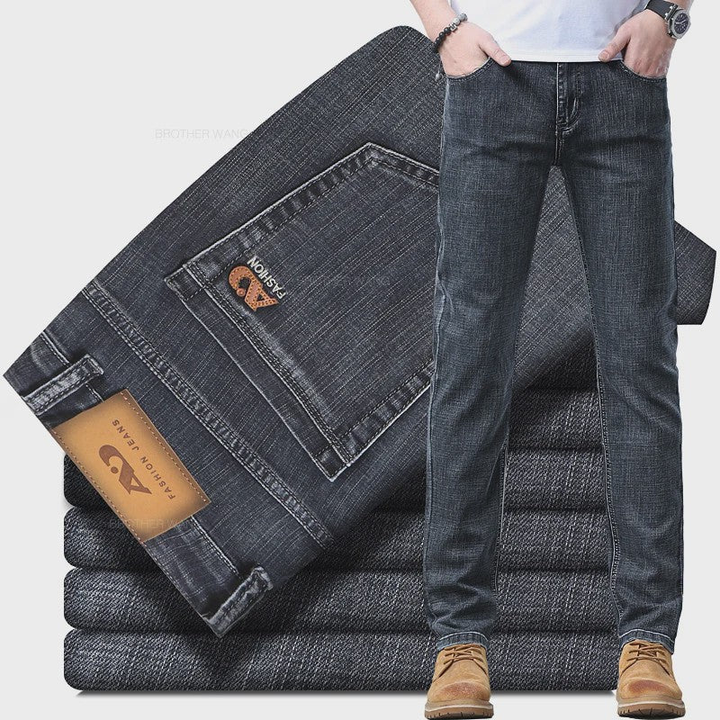Lichtblauwe Slim Fit Jeans Heren - Stijlvolle Casual Stretch Denim