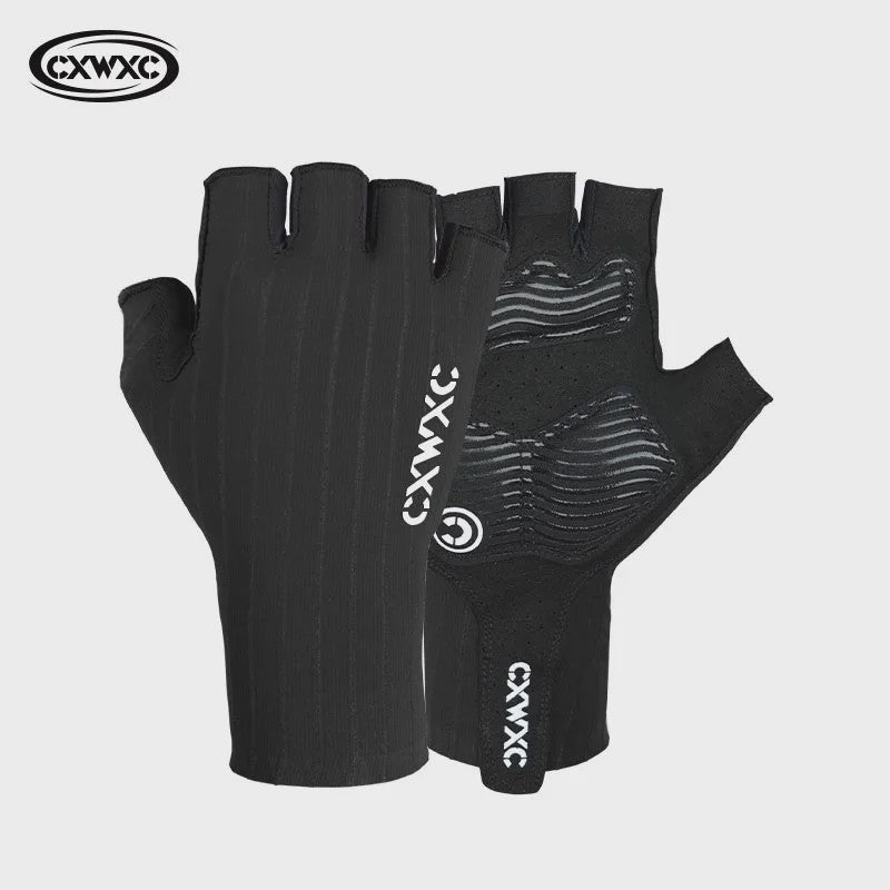 CXWXC Half Finger Fiets Handschoenen - Ademend, Anti-slip & Verlengde Polssteun voor Heren & Dames