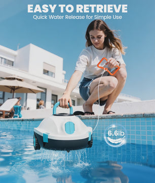 Y20S Draadloze Robot Zwembadreiniger - Automatisch, 120 Min. Werktijd, IPX8 Waterdicht