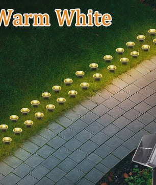 Solar LED Tuinpad Verlichting - Waterdicht & 8 Modi - Sfeervolle Buitenlamp