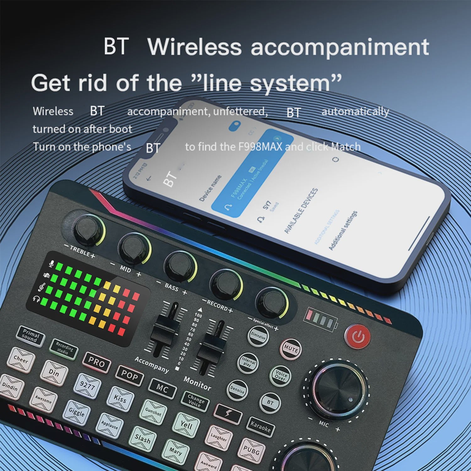 Professionele Livestream Microfoon Kit met Audio Interface, Arm en Popfilter