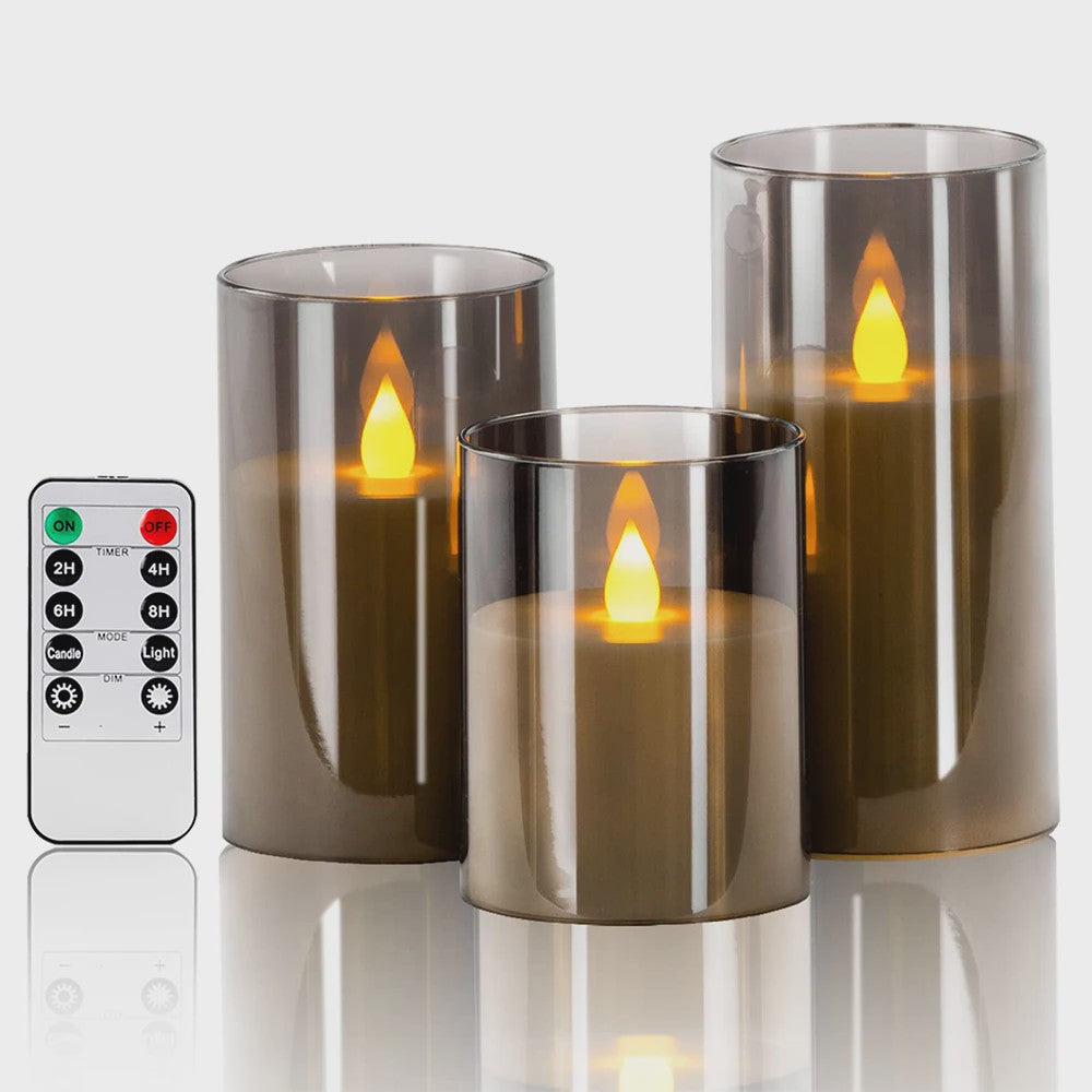 Set LED Kaarsen met Afstandsbediening en Timer - Sfeervol voor Kerst & Bruiloft