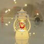 Draagbare LED Kerst Lantaarn met Kerstman & Sneeuwpop - Sfeervolle Binnen Decoratie op Batterijen