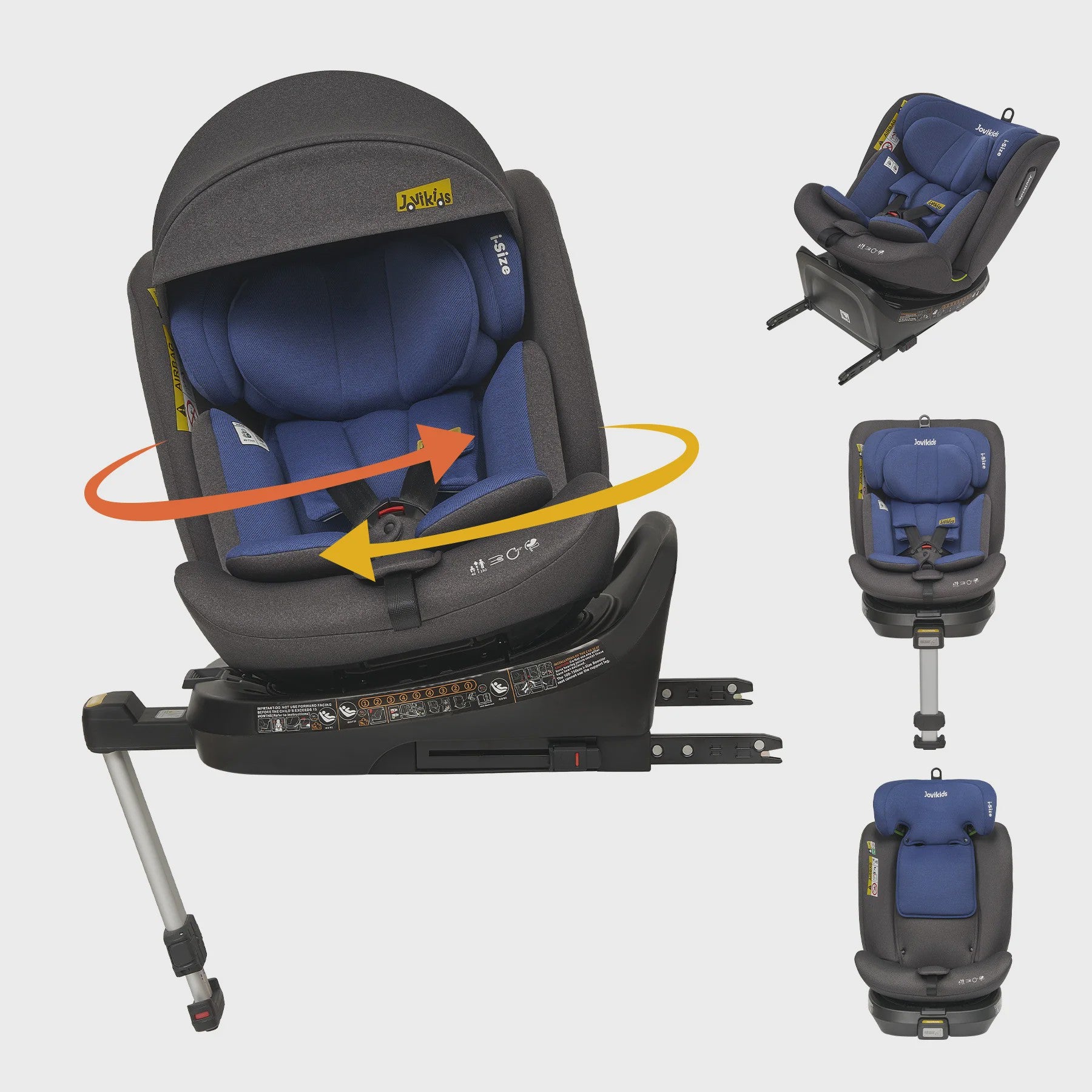 Jovikids Ranger 360° i-Size Autostoel 40-150cm met Isofix en Zijwindbeveiliging
