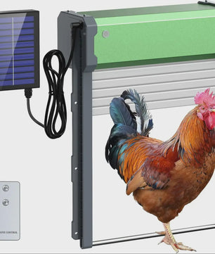 Automatische Kippenhok Deur met Zonne-energie, Timer en Lichtsensor