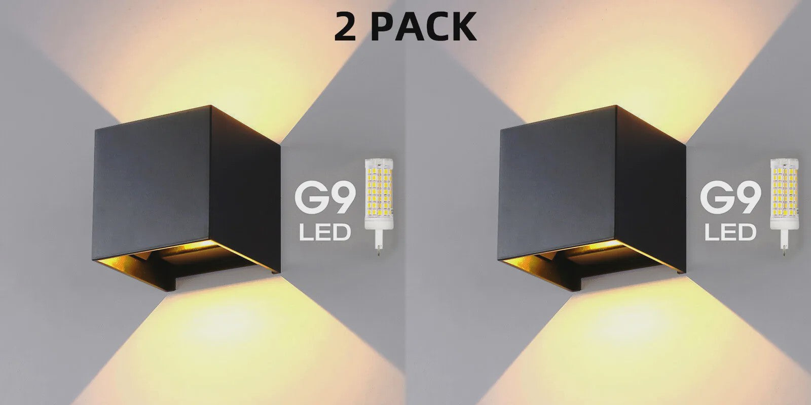 Moderne G9 LED Wandlamp Waterdicht IP65 Aluminium - Buiten & Binnen Gebruik