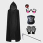 Kinderkostuum Doodskop Grim Reaper met Kap, Zeis en Accessoires - Halloween