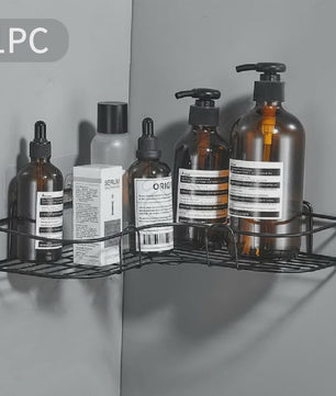 Hoek Douche Organizer - Geen Boren - Wandrek voor Badkamer & Keuken
