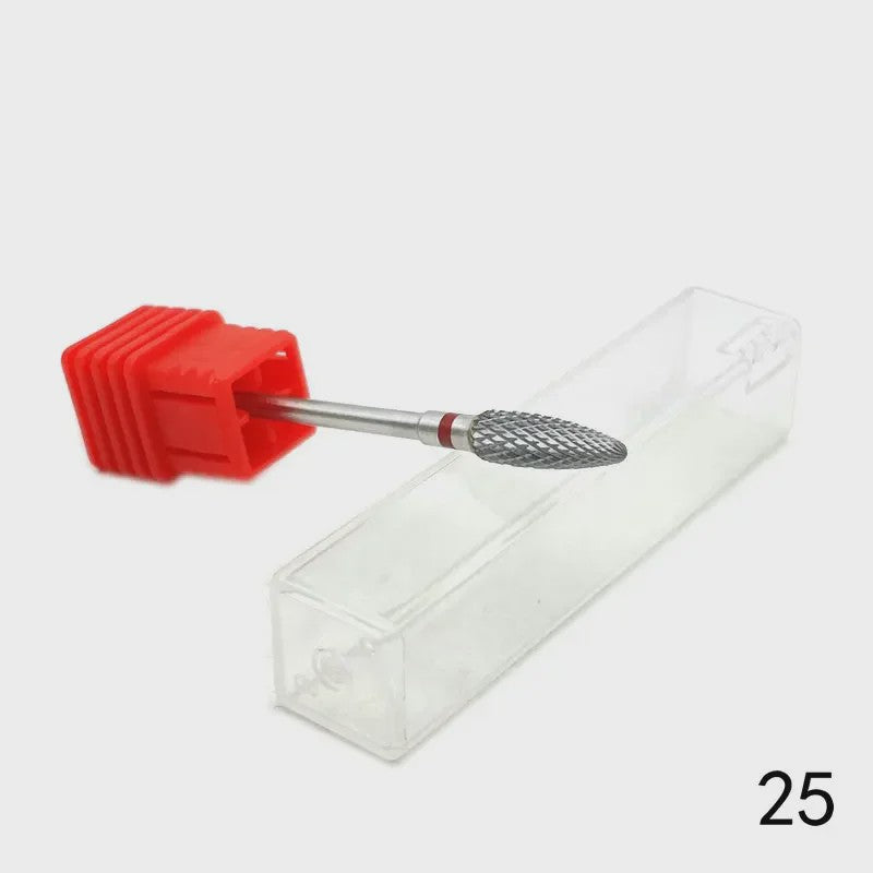 Professionele Tungsten Carbide Nagelboor Bits Set - 33 Stijlen voor Manicure & Pedicure