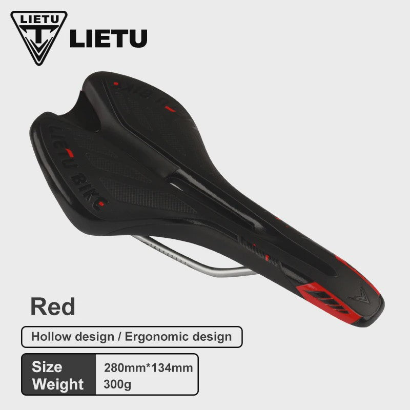 LIETU Fietzadel - Comfortabel MTB & Racefiets Zadel met Siliconen Gel Kussen en Antislip Grip