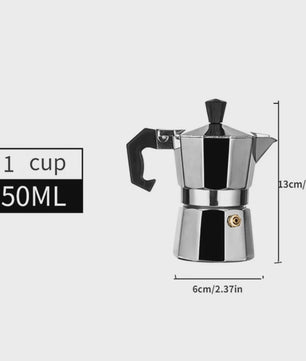 Klassieke Aluminium Moka Pot Espressomaker - Cubaanse Koffie voor Thuis & Camping