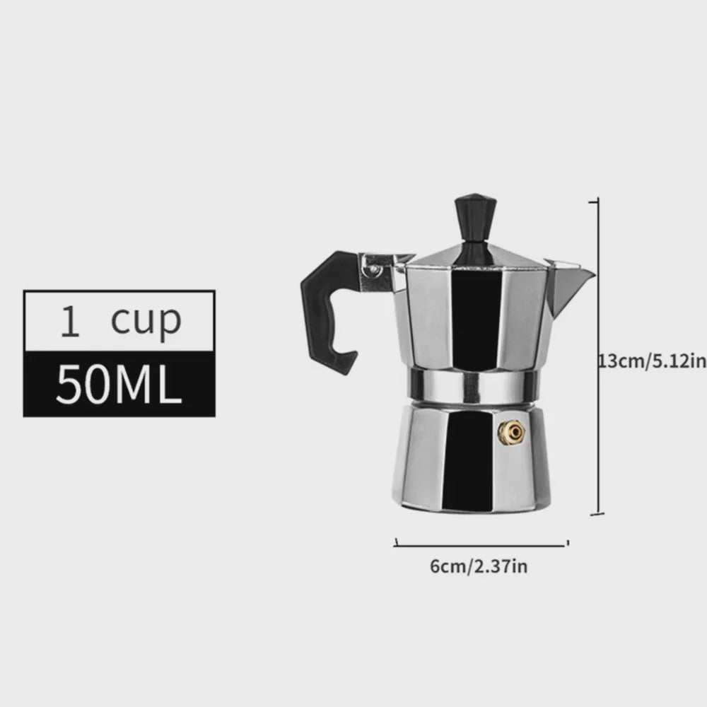 Klassieke Aluminium Moka Pot Espressomaker - Cubaanse Koffie voor Thuis & Camping