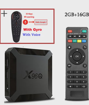X96Q Android 10 Smart TV Box 4K Media Player - 2GB RAM, 16GB Opslag