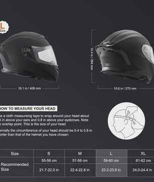 Full Face Motorhelm met Bluetooth Slot & Verwisselbare Lens - Veilig & Comfortabel voor Volwassenen