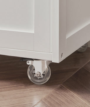 SoBuy FKW45 Keukentrolley met Wijnrek en Opbergruimte - Mobiele Keuken Eiland