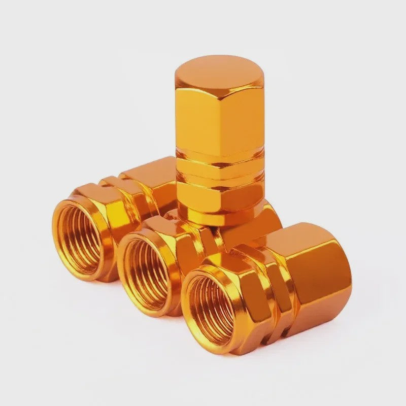 Set Aluminium Ventieldopjes - Universeel voor Auto, Motor, Fiets - Stof- en Waterdicht